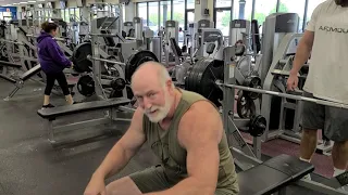 460lbs raw bench 60 years old