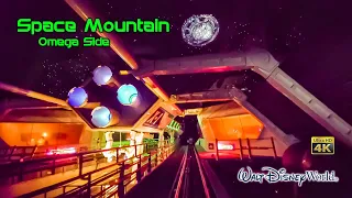 Space Mountain Omega Side Front Seat Low Light 4K POV with Queue Walt Disney World 2021 12 29