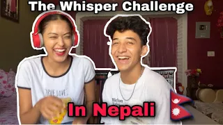 Nepali Whisper Challenge || w/ Sister || Akash Thapa