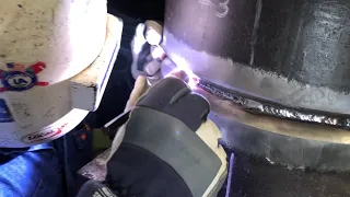 16" pipe weld (Tig root 7018 fill and cap) #x-ray welding test