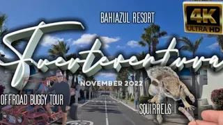 FUERTEVENTURA (4K) - Corralejo, Bahiazul Resort, Squirrels, Offroad Buggy Tour