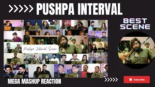 Pushpa Interval Scene Mashup Reaction + Review  | Allu Arjun | Interval fight Scene