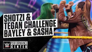 Shotzi and Tegan challenge Bayley and Sasha Banks for GOLD!