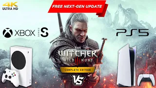 The Witcher 3 Wild Hunt Next Gen Update Patch 4.0 | Xbox Series S vs PS5 | Punchi Man Gaming