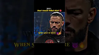 Don't touch Roman Reigns😡~When Solo is there☠️~wait🔥anger|| #wwe #shortsfeed #romanreigns #solosikoa