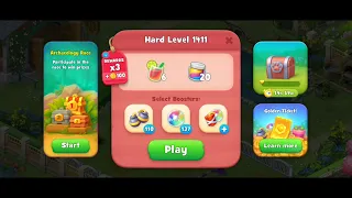 Gardenscapes Level 1411 Walkthrough "No Boosters Used"