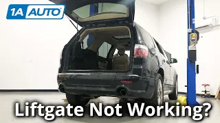 SUV Power Liftgate Won't Open? Bad Switch or Latch? How to Find Out!