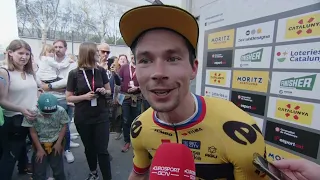 Primož Roglič - Interview at the finish - Volta Ciclista a Catalunya 2023 - Stage 7