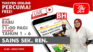 🔴 [LIVE] SAINS SEKOLAH RENDAH, ELEKTRIK OLEH CIKGU POPO #01#TUISYENPERCUMA