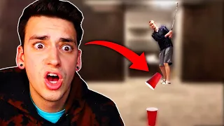 REACTING TO THE CRAZIEST TRICK SHOTS!