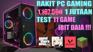 RAKIT PC 1 Jutaan Bisa Main GTA5, Genshin, MineCraft | ft Casing Custom Simbada