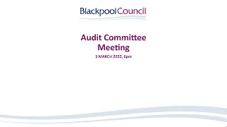 Audit Committee | 3 March 2021, 6pm
