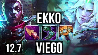 EKKO vs VIEGO (JNG) | Quadra, 2.1M mastery, 16/4/11, Legendary, 400+ games | EUW Master | 12.7