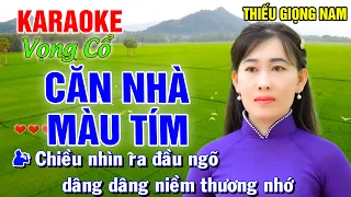 CĂN NHÀ MÀU TÍM ➤ Song Ca Cùng Công Linh ➤ Karaoke Vọng Cổ Song Ca Thiếu Giọng Nam