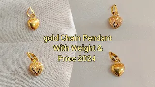 gold Chain Pendant with weight and price 2024/gold heart shape pendant with price