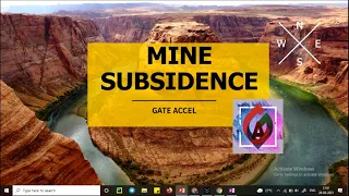 MINE SUBSIDENCE