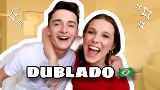 Millie Bobby Brown bff desafio |  Noah Schnapp (DUBLADO)