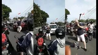 Angry Tourist Directs Traffic In Bali