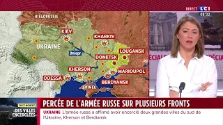 Ukraine : percée de l'armée Russe sur plusieurs fronts