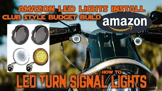 Amazon Sportster LED Turn Signal Lights Install - Club Style Budget Build