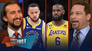 Lakers take 3-1 lead over Warriors, LeBron shines & Steph struggles late | NBA | FIRST THINGS FIRST