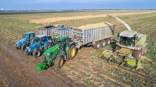 Trágyaszórás és Silózás 2021 | John Deere 6195M + Fliegl ASW 381 | 2x Landini + Fliegl ASW 256