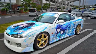 In Japan Itasha is King! Anime Waifu Cars at Daikoku PA!