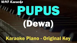 Dewa - Pupus (Karaoke Piano Original Key) Instrumental