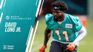 "Everybody's learning every day." David Long Jr. meets with the media | Miami Dolphins