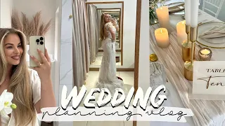 WEDDING PLANNING VLOG: Trying on Dresses, Wedding Decor Mockup & My Current Diet / Workout Routine