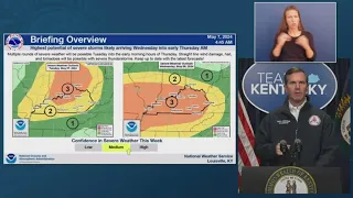 Beshear urges caution ahead of severe weather threat in Kentucky