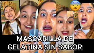 CÓMO HACER LA MASCARILLA DE GELATINA SIN SABOR 😨