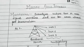 Multiple Access Techniques(CDMA,TDMA,FDMA,OFDM)