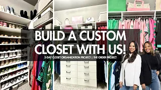HUGE CLOSET TRANSFORMATION! Come along with us on a 3-day Custom Closet Project!