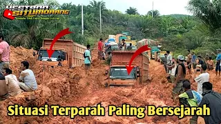 The Most Historical Struggle of Truck Drivers in Mud Fields