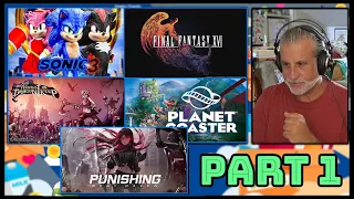 Sonic 3, Final Fantasy XVI, Planet Coaster, Punishing Grey Raven OST Music Reaction Fundraiser PT 1