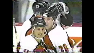 Philadelphia Flyers at Vancouver Canucks 12/31/96 Highlights