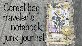 Cereal bag traveler’s notebook junk journal covers 😊 *part 2*