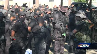 Black armed militia group returns to Louisville to peacefully protest Kentucky Derby 146