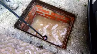 How to clear a blocked pan.Or drain.