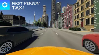 Cities Skylines 2 - FIRST Person Drive - TAXI