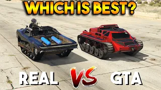 GTA 5 SCARAB VS REAL GONZO TANK !