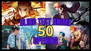 BLIND TEST ANIME : 50 OPENING (Easy / Medium)