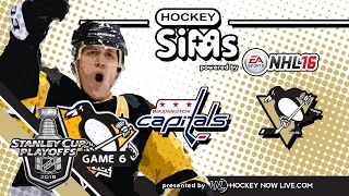 Capitals vs Penguins: Game 6 (NHL 16 Hockey Sims)