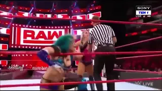 WWE Raw 3/19/18 Asuka vs Alexa bliss