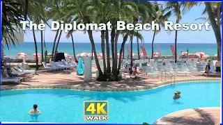 【4K】WALK The Diplomat Beach Resort HOLLYWOOD Florida USA