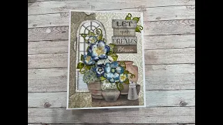 STAMPERIA GARDEN HOUSE ALBUM TUTORIAL PT 1 - SHELLIE GEIGLE - J&S HOBBIES AND CRAFTS