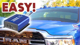 how to wire an inverter into your truck EASY