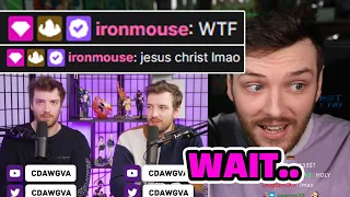 Ironmouse enters CDawgVA stream while reacting to Trash Taste but all Connor