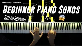 Top 5 BEAUTIFUL Beginner Piano Songs (Easy!)